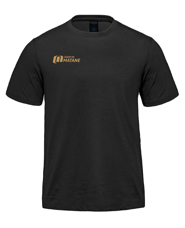 CEGEP DE MATANE - S05500 T-shirt en coton biologique unisexe - SE. S10555 (AVD) + SE. S16574 (DOS)