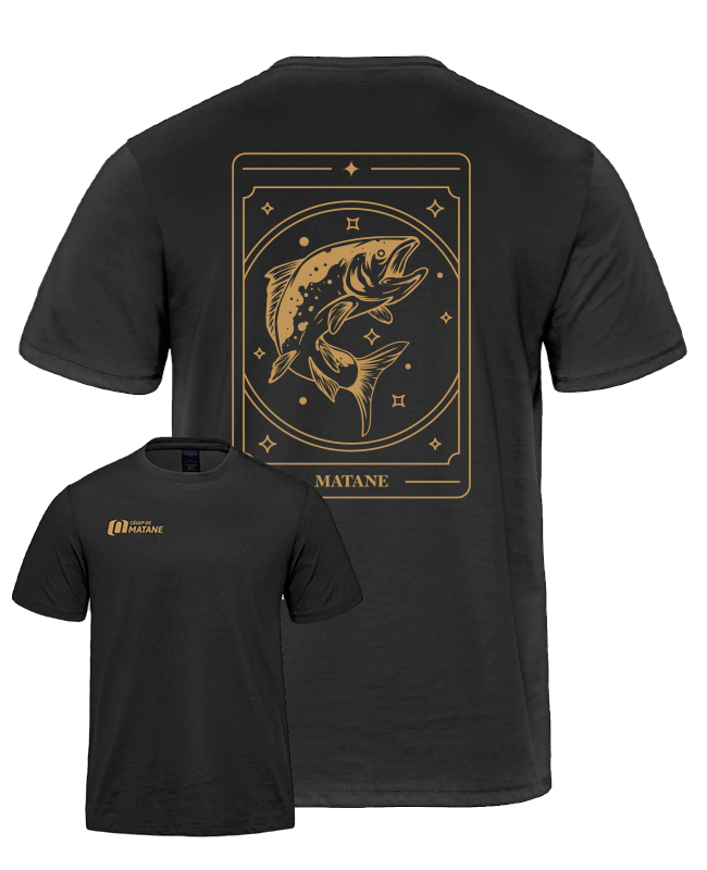 SAUMON - CEGEP DE MATANE - S05500 T-shirt en coton biologique unisexe - SE. S10555 (AVD) - SE. S15878 (DOS)