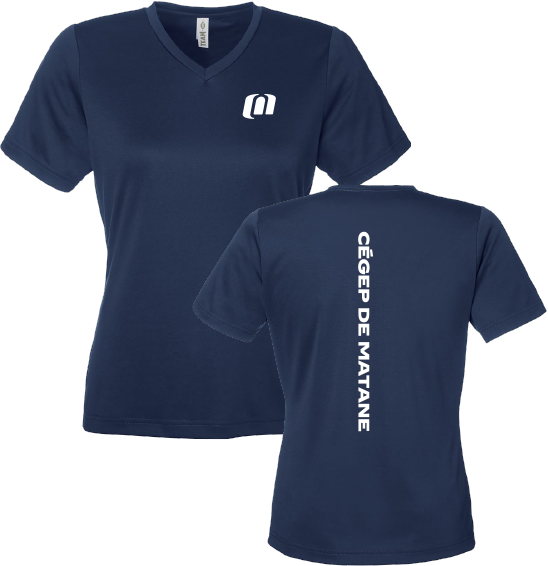 CEGEP DE MATANE - TT15W T-shirt de performance en maille Zone pour femmes - SE. S15896 (AVG) - SE. S15891 (DOS)
