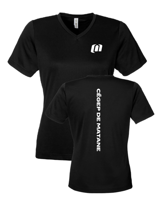 CEGEP DE MATANE - TT15W T-shirt de performance en maille Zone pour femmes - SE. S15896 (AVG) - SE. S15891 (DOS)